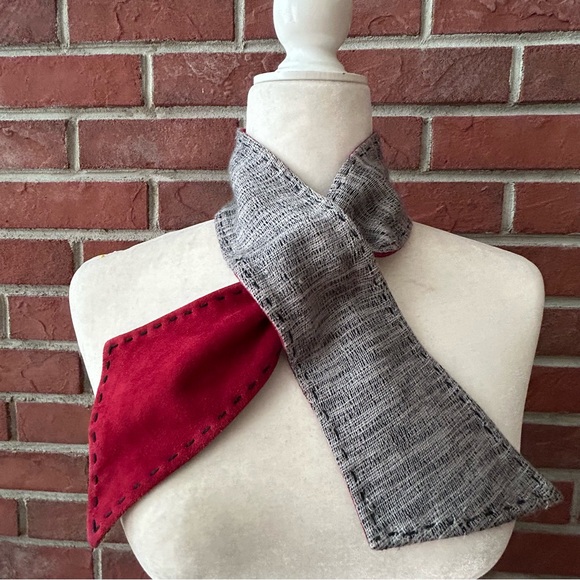 •Bajra Cashmere Silk Suede Reversible Rare Scarf Handmade In Nepal NEW - Picture 15 of 15